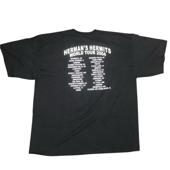 Rock N' Roll 2004 Herman’s Hermit Tour Autographed Shirt Size XXL - Picture 2 of 4